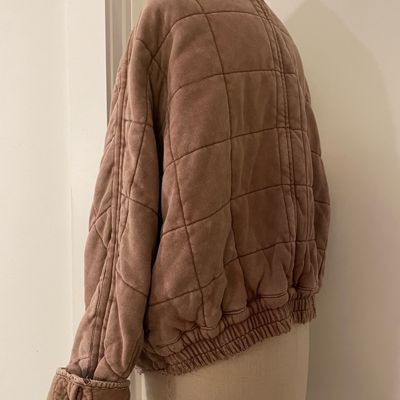 Free People Dolman Quilted Knit Jacket XS - Picture 2 of 9